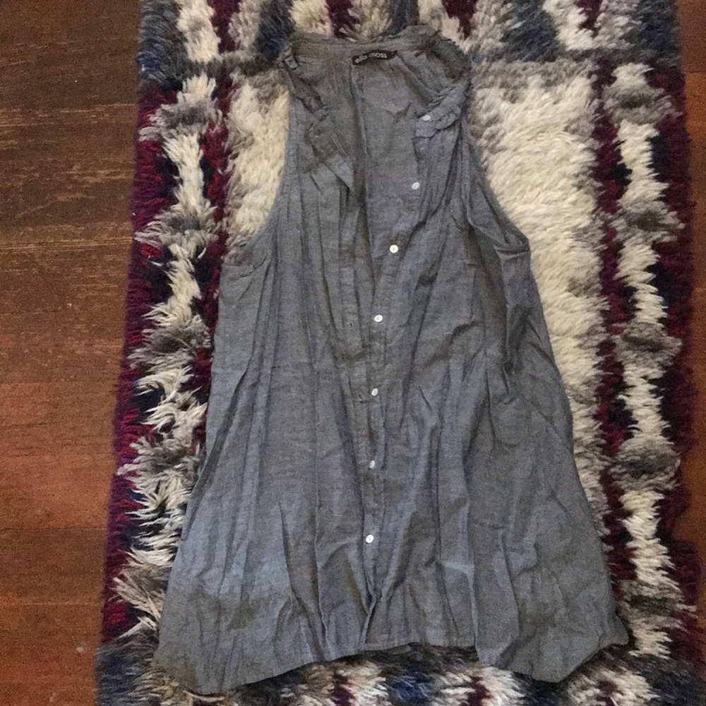 Chambray layering vest
